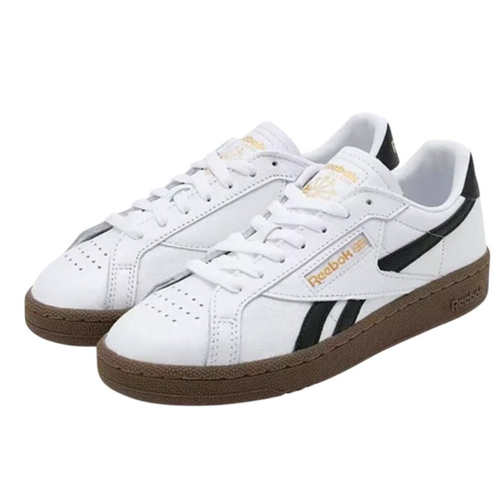Reebok Mens Club C Grounds Casual Sneakers Size 9 EU 42 White Black NIB